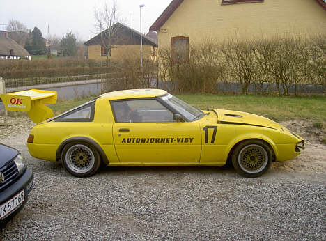 Kim Kjersgaard Nielsens Mazda RX-7.